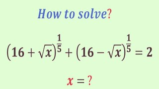 A  awesome mathematics problem | Olympiad Question | can you solve this radical problem | x=?