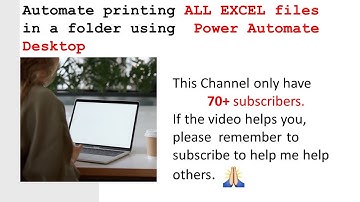 Automate print all Excel files in a folder (Entire workbook) using Power Automate Desktop