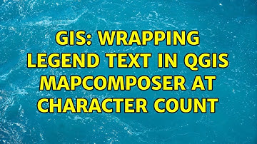 GIS: Wrapping legend text in QGIS MapComposer at character count