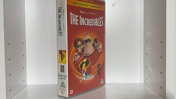 Thumbnail of Opening & Closing To The Incredibles UK Rental VHS (2005)