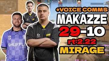 makazze (29-10) rt:2.22 w/sinnopsyy/krabeni +VOICE (mirage) | EU FACEIT | Jul 7, 2025 #cs2 #pov
