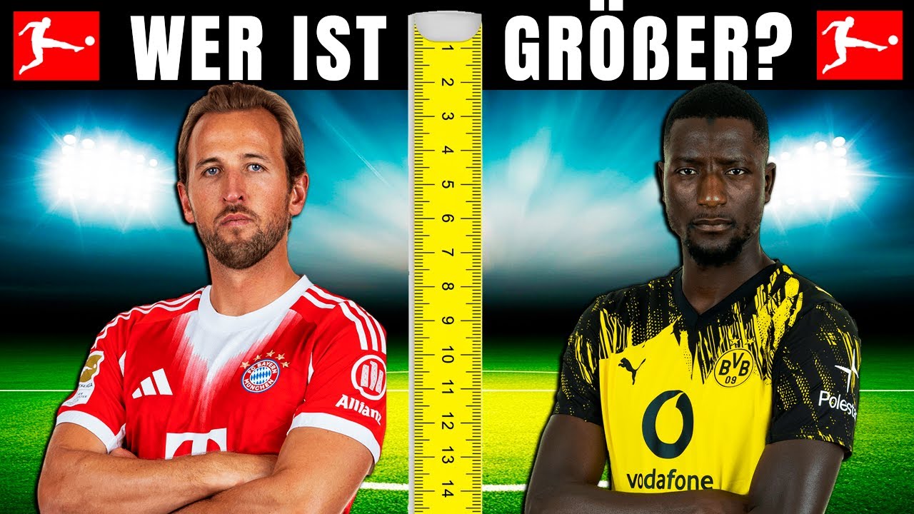 Welcher Bundesliga-Fußballer ist größer? | Fußball-Quiz