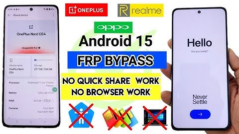OPPO / REALME / ONEPLUS Android 15 FRP BYPASS WITHOUT PC  | After Reset No Again Lock | Android 15