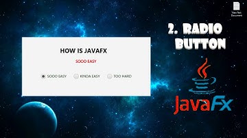 Setting up a RADIO BUTTON ||  JAVAFX