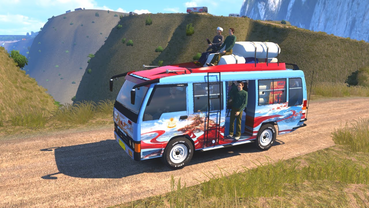 mini bus with overload passengers ets2  - euro truck simulator 2 live