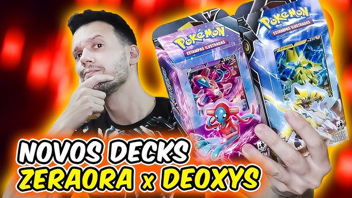 Original Carta Pokemon Lendaria ultra rara Zeraora V em Promoção