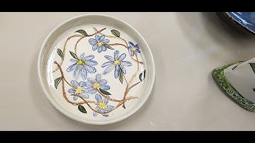 The Secret to Creating a Design Using Underglaze Pencils on Bisqueware.