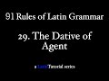 Rule Number 29: The Dative of Agent