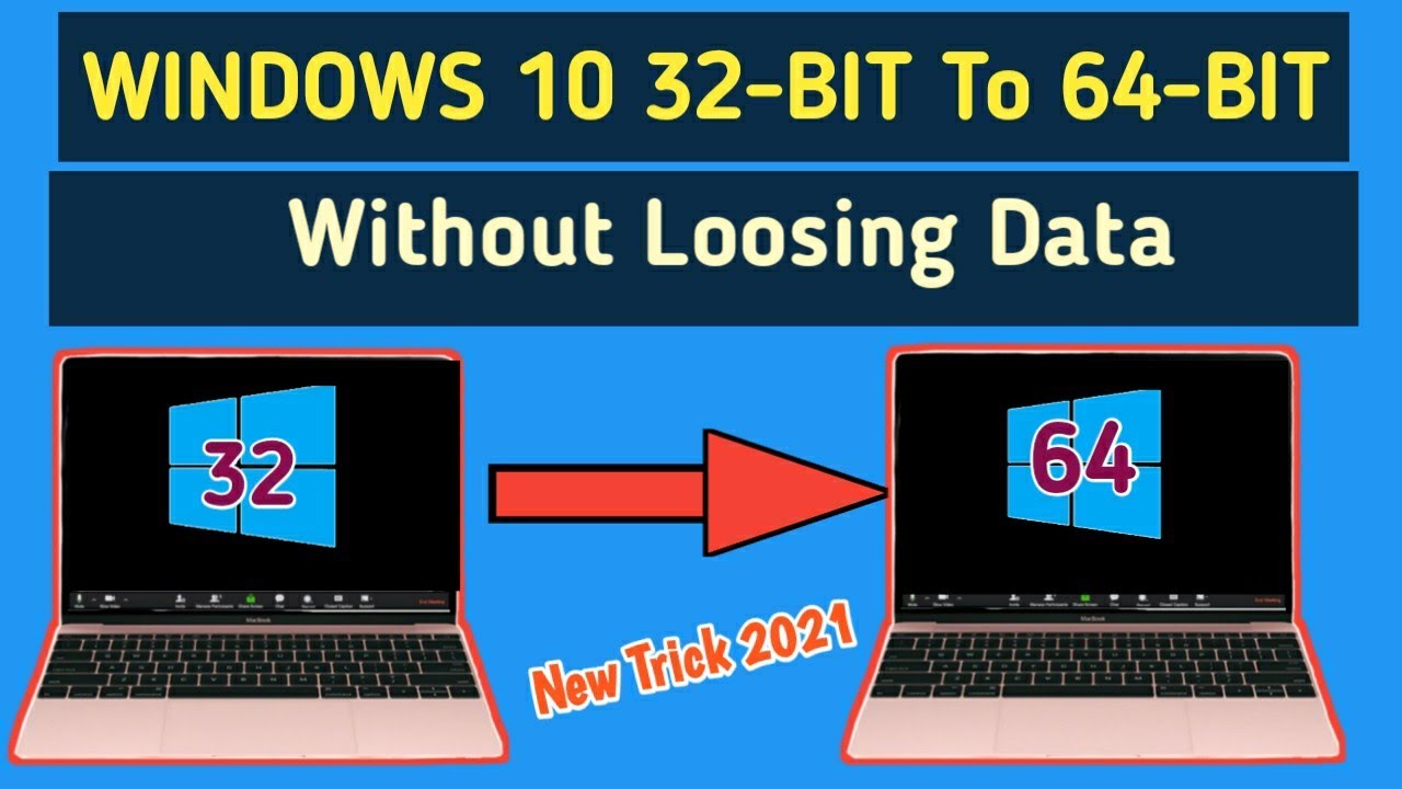 is it possible to upgrade to 64 bit windows 10 from 32 bit