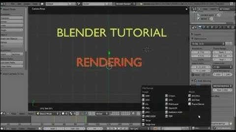 BLENDER 2.59/2.6 - BEGINNER TUTORIAL - RENDERING
