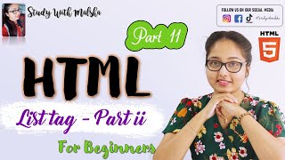 HTML Tutorials for Beginners in Sinhala | HTML List tag Part 2😱 | Lesson 11