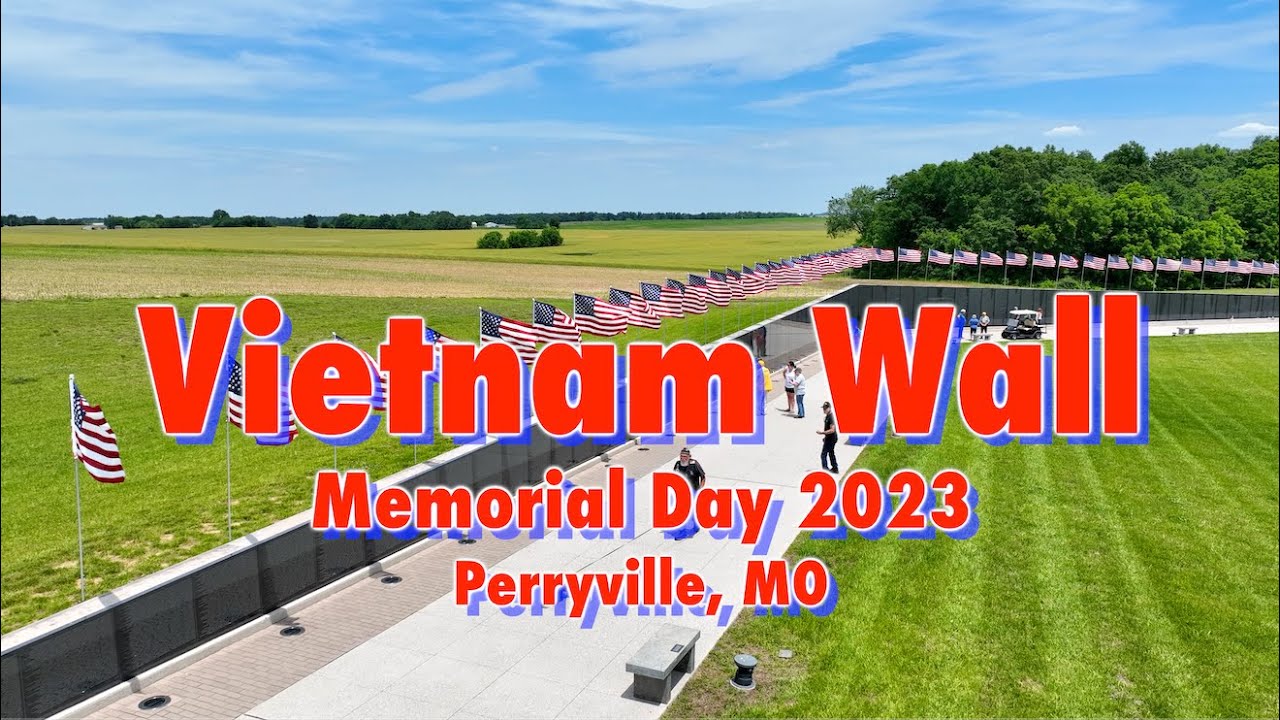 The Vietnam Wall, On Memorial day 2023 at Missouri's National Veterans Memorial, Perryville, MO