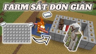 Hướng Dẫn Xây Máy Farm Sắt Đơn Giản Minecraft Java 1.21