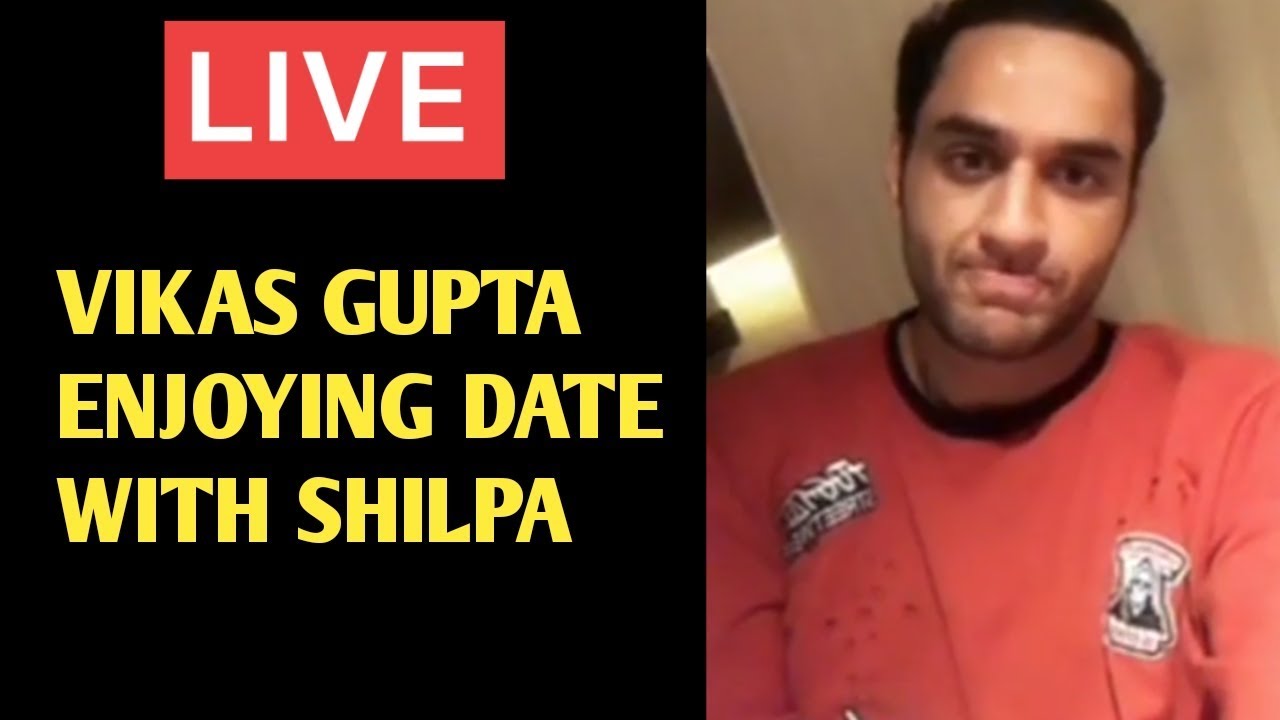 LIVE !! Vikas Gupta Enjoying Date With Shilpa Shinde !! SHIKAS Latest Live Video chat !!