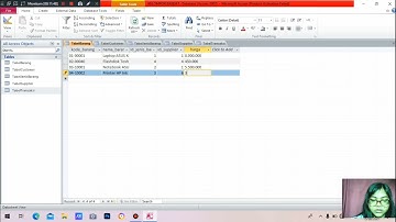 Tutorial membuat Tabel, Query, Form,dan Report untuk database penjualan di Microsoft Acess.