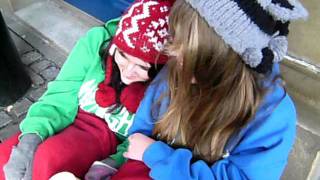 Mary and Antonia Being Homeless :)