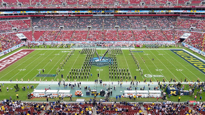 Pregame (HC) - ReliaQuest Bowl - December 31st, 2024 - Michigan vs Alabama - Michigan Marching Band