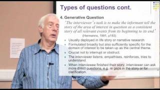 Famous Research Interviewing Part 5: The Sequence of Events and Types of Question Net Worth