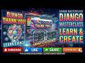 Build the wep app using the django using python for show the animated and colourful thank you