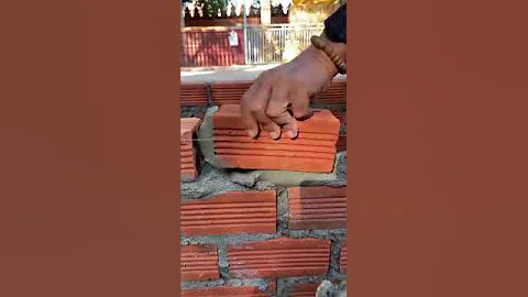 How To Lay Bricks For Beginners Using a line🥰🥰🧱🧱🧱🧱🧱