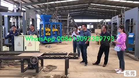 concrete hollow block making machine testing video for visiting clients today