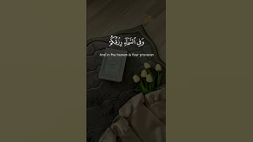 {وَفِي الْأَرْضِ آيَاتٌ لِّلْمُوقِنِينَ...}"سورة الذاريات"🌷🍃