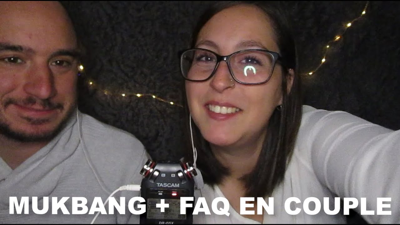 ASMR | MUKBANG + FAQ EN COUPLE 💕