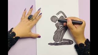 6 INSANE Black Marker Drawings! 😱 Face, Ghost, Shark & More in One Video!