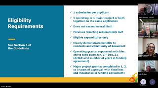 Operating and Major Projects Grants - Information Session