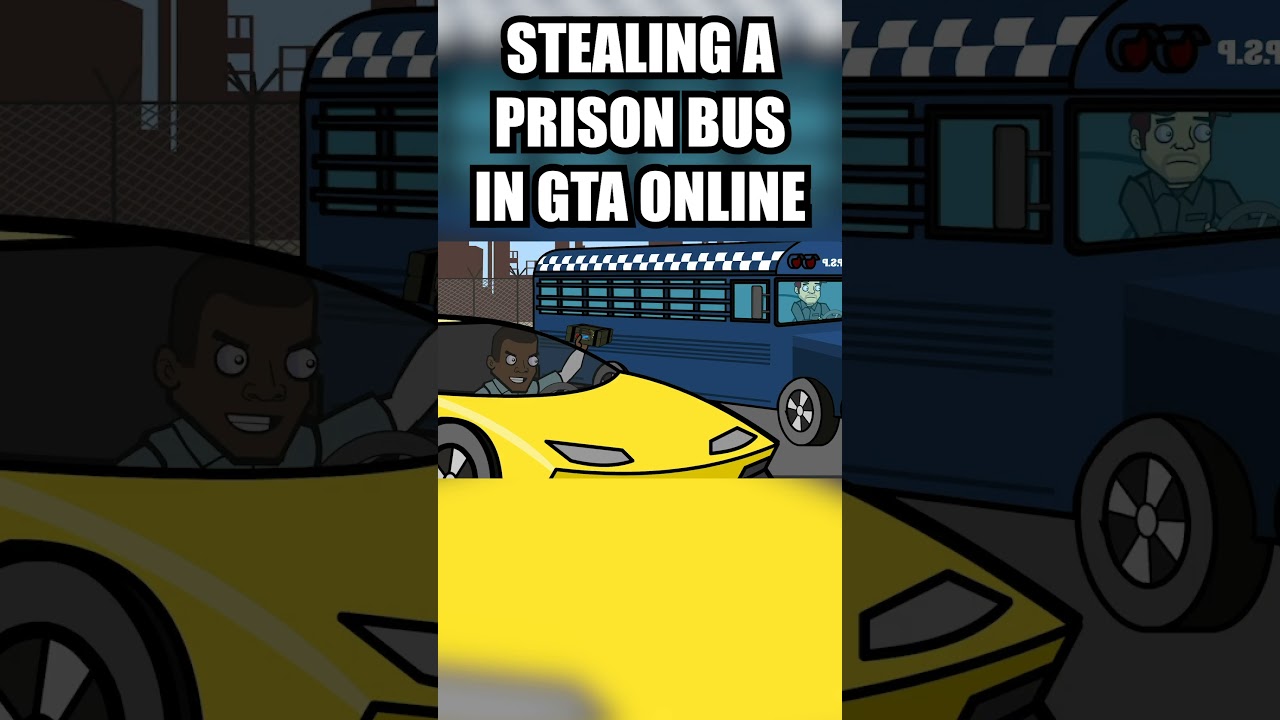 Stealing a prison bus in GTA V Online #gta #shorts