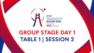 live | Day 1 | ITTF World Team Table Tennis Championships Finals Busan 2024 | S2