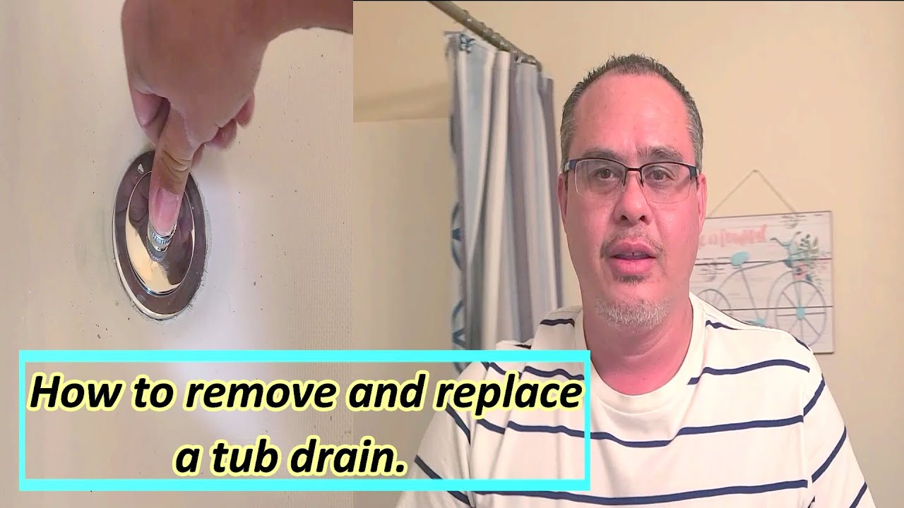 How to remove and replace a tub drain installing pop up drain YouTube