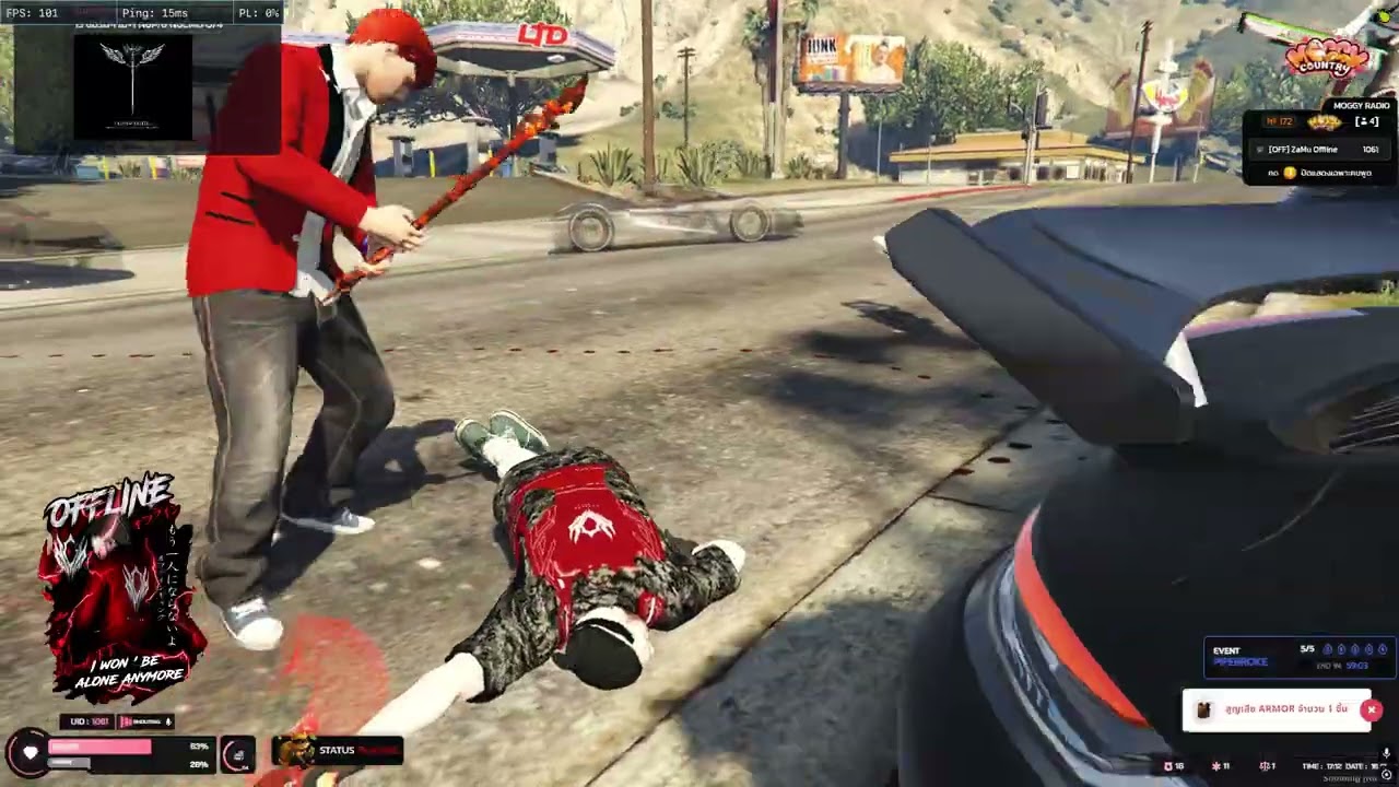 Moggy Country : โดนเปิดอ่าครับ #offline #fivem #trytown #highlights [4K]