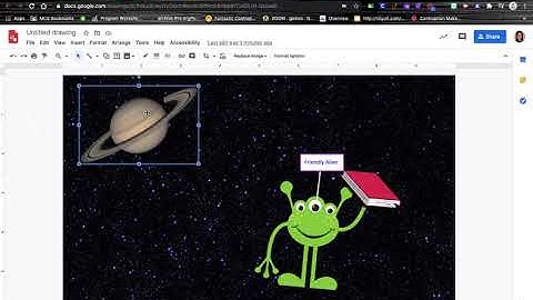 Google Draw Linking sites and videos