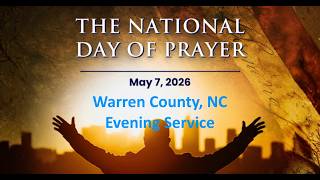 National Day of Prayer 2026, Evening Service