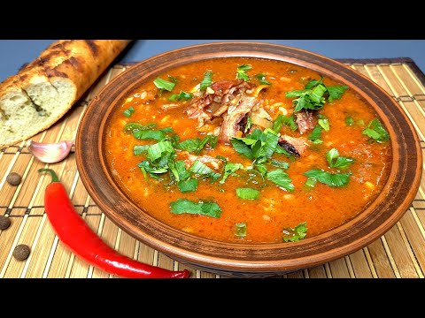 Суп ХАРЧО из копченых ребрышек - нереально вкусный! Как сварить суп харчо. Суп харчо простой рецепт