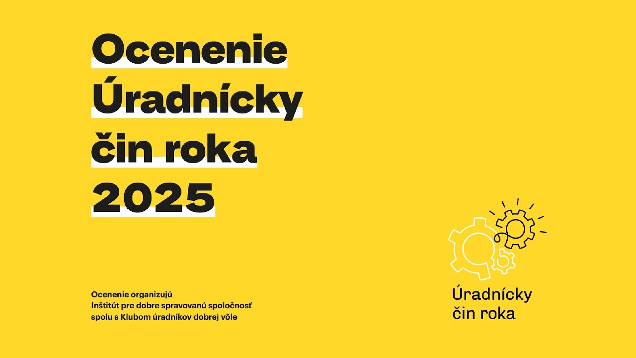 Úradnícky čin roka 2025: Keď verejná služba mení Slovensko | Aktuality