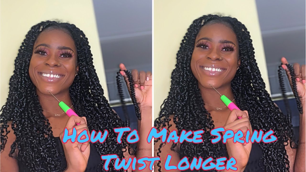 Spring Twist Tutorial DIY: Spring Twist Crochet |How To Make Spring Twist Longer - YouTube