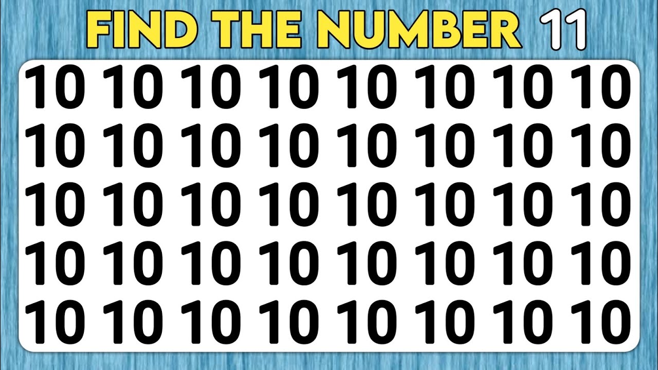 Find The Odd One Out | Number and Letter Edition | Test Your Eyes 👀 ...