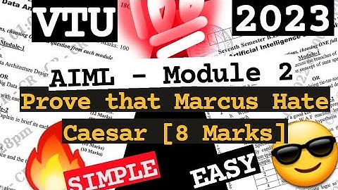 PROVE MARCUS HATE CAESAR? 💯SUPER TRICKS 2023 EXAM🤩🎯NEW UPDATE 🔥🔥🔥7SEM CSE ISE #vtu #aiml #2023
