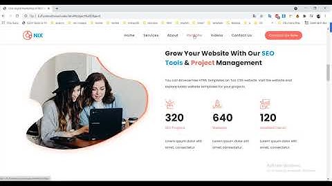 Chia Sẻ Miễn Phí Template Website Bootstrap 5 HTML5 Chuẩn Seo - Làm Thuê Đồ Án
