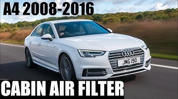 Audi A4 pollen/cabin air filter replacement B8 2008-2016 Murphyslaw