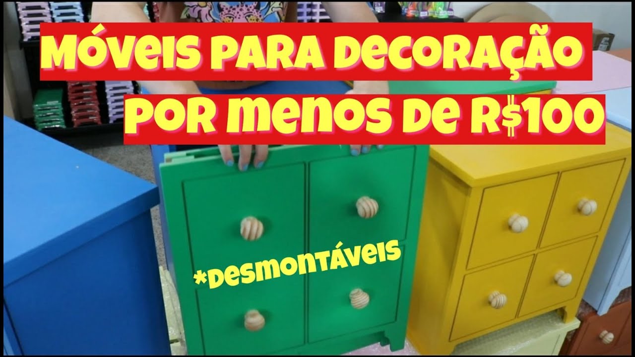 Móveis DESMONTÁVEIS para Decoração por MENOS de R$100,00 | Visita a MultiArtes (Muita coisa legal)