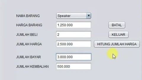 Cara membuat aplikasi kasir sederhana di Java netBeans dengan mudah || By Sindi Sinora