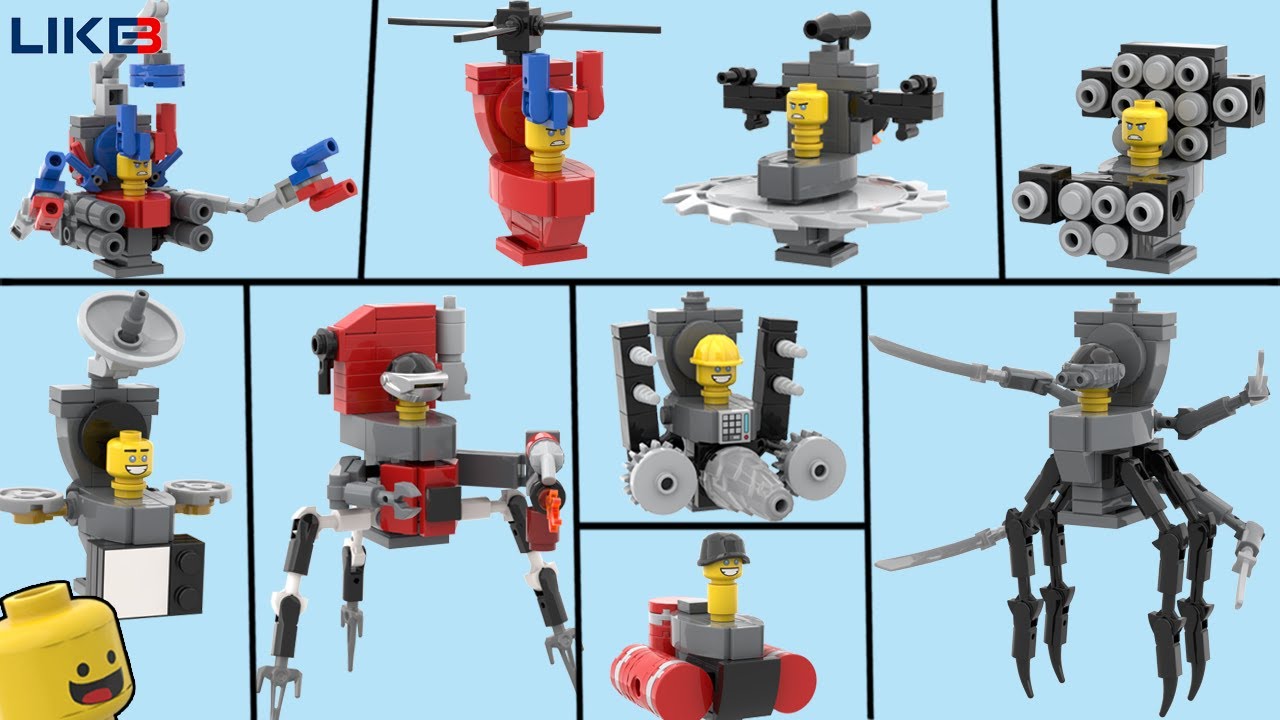 LEGO Skibidi Toilet Multiverse : Building ALL TOILET ARMY #2 ( Tutorial )