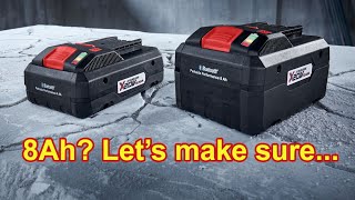 CAPACITY TEST Parkside Performance 8Ah & 4Ah PAPS 208 & 204 battery 21700 Akku Kapazität getestet