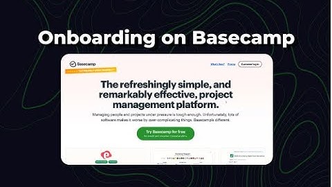 Onboarding on Basecamp