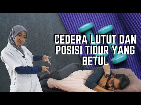 Posisi tidur yang sesuai untuk yang baru mengalami masalah sakit lutut.