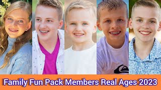 Family Fun Pack Members Real Ages 2023 | Alyssa, David, Zac, Chris, Michael, Owen, ...