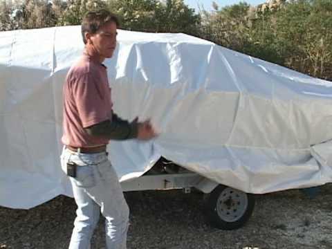 installing shrink wrap to cover boats - youtube